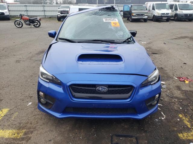 JF1VA1J65H9815349 - 2017 SUBARU WRX LIMITED BLUE photo 5