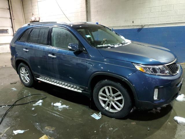 5XYKT3A69EG511857 - 2014 KIA SORENTO LX BLUE photo 4