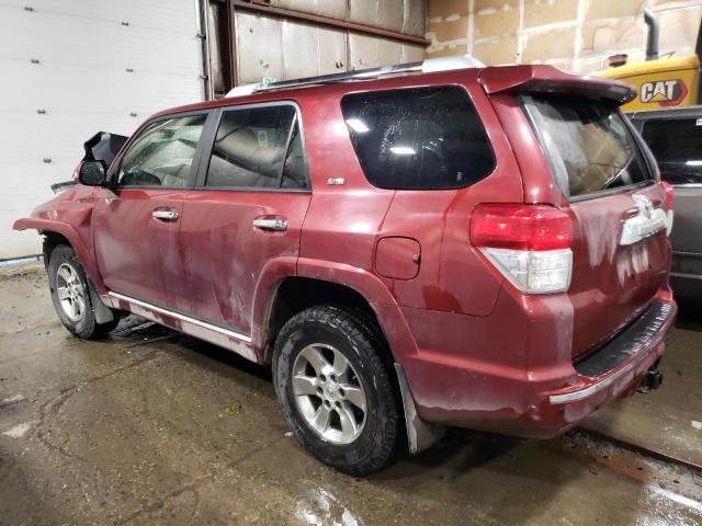 JTEBU5JR5C5099389 - 2012 TOYOTA 4RUNNER SR5 BURGUNDY photo 2