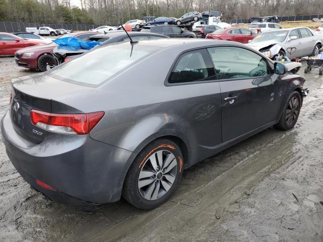 KNAFU6A21D5743273 - 2013 KIA FORTE EX GRAY photo 3