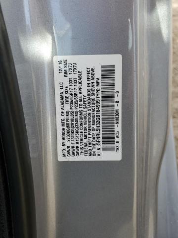 5FNRL5H32GB164999 - 2016 HONDA ODYSSEY SE SILVER photo 14