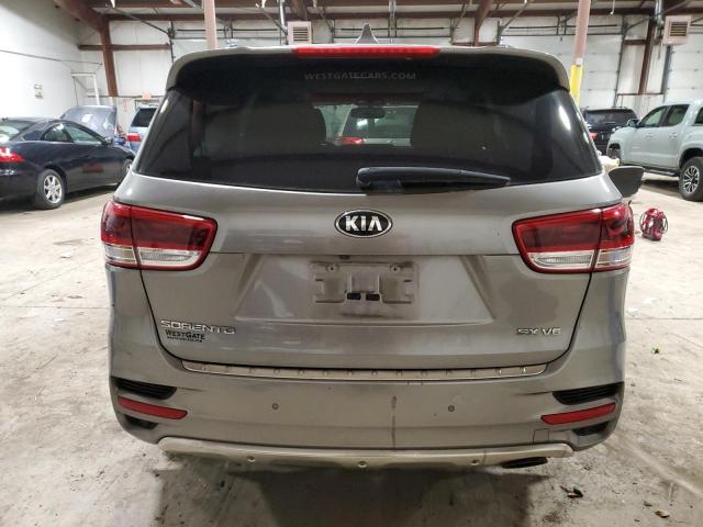 5XYPKDA54GG174538 - 2016 KIA SORENTO SX SILVER photo 6