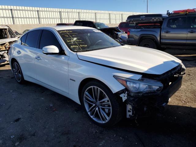 JN1AV7AR6EM702743 - 2014 INFINITI Q50 HYBRID PREMIUM WHITE photo 4