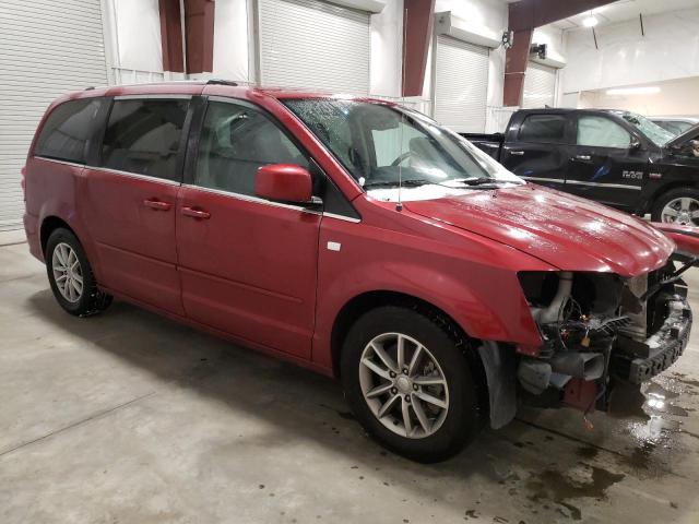 2C4RDGCG2ER450792 - 2014 DODGE GRAND CARA SXT RED photo 4