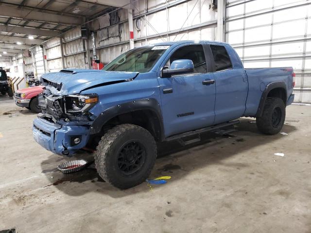 5TFUY5F19KX778217 - 2019 TOYOTA TUNDRA DOUBLE CAB SR/SR5 BLUE photo 1