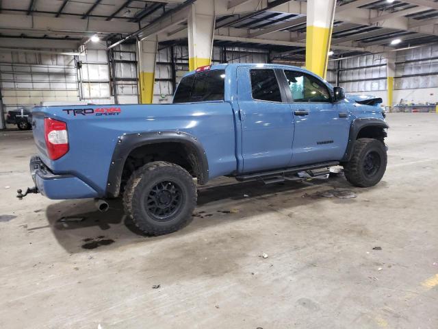 5TFUY5F19KX778217 - 2019 TOYOTA TUNDRA DOUBLE CAB SR/SR5 BLUE photo 3