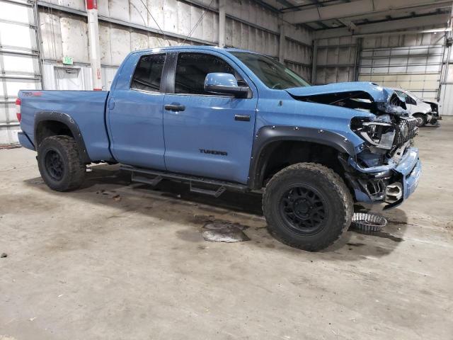 5TFUY5F19KX778217 - 2019 TOYOTA TUNDRA DOUBLE CAB SR/SR5 BLUE photo 4