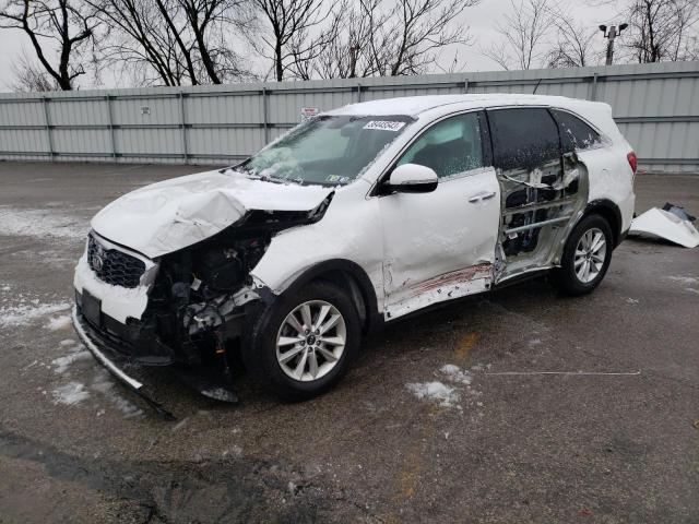 5XYPGDA36KG501157 - 2019 KIA SORENTO L WHITE photo 1