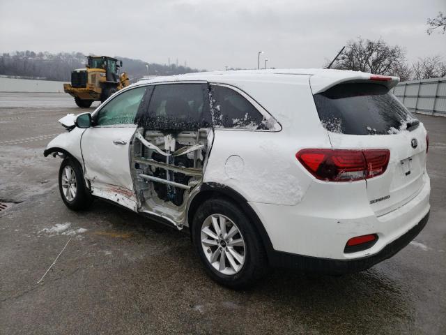 5XYPGDA36KG501157 - 2019 KIA SORENTO L WHITE photo 2