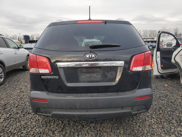 5XYKTDA28CG205393 - 2012 KIA SORENTO BASE BLACK photo 6