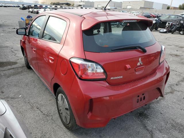 ML32AUHJ4MH005965 - 2021 MITSUBISHI MIRAGE ES RED photo 2