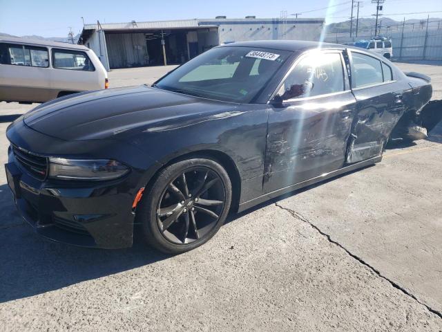 2C3CDXBG7JH143999 - 2018 DODGE CHARGER SXT BLACK photo 1