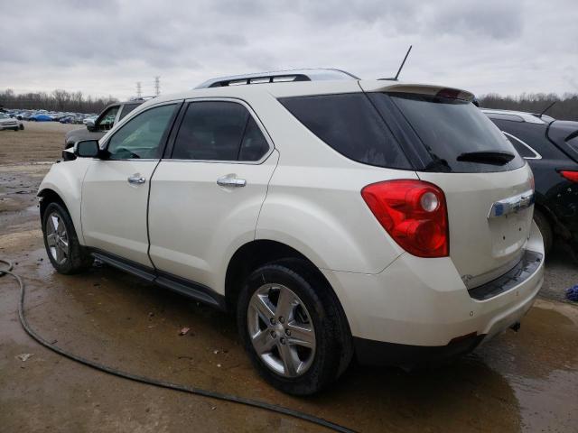 1GNALDEK6FZ109720 - 2015 CHEVROLET EQUINOX LTZ WHITE photo 2