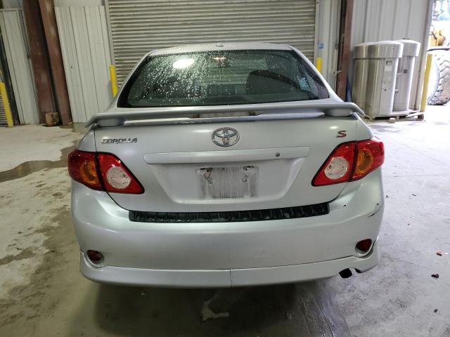 1NXBU4EE8AZ171979 - 2010 TOYOTA COROLLA BASE SILVER photo 6