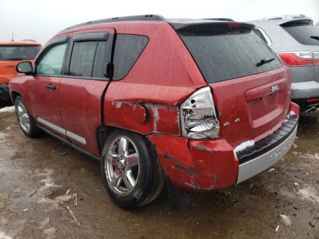 1J8FF57W07D144496 - 2007 JEEP COMPASS LIMITED RED photo 2