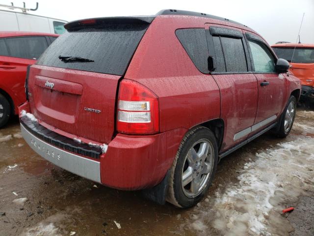 1J8FF57W07D144496 - 2007 JEEP COMPASS LIMITED RED photo 3