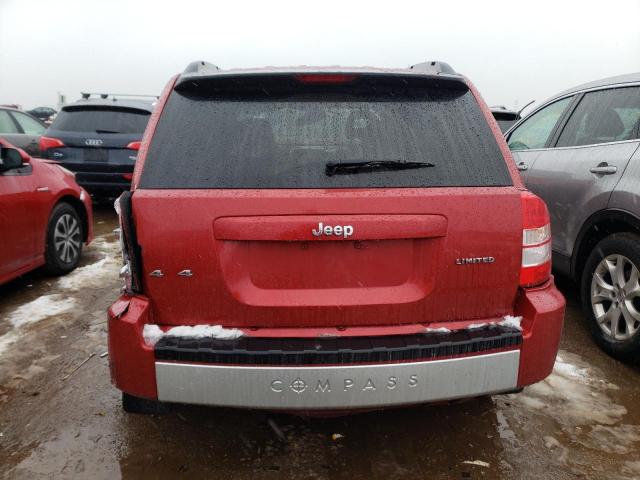 1J8FF57W07D144496 - 2007 JEEP COMPASS LIMITED RED photo 6