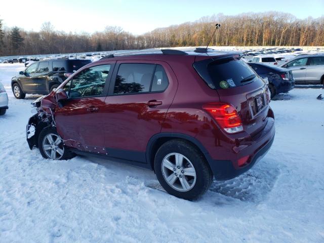 KL7CJPSM9NB556478 - 2022 CHEVROLET TRAX 1LT BURGUNDY photo 2