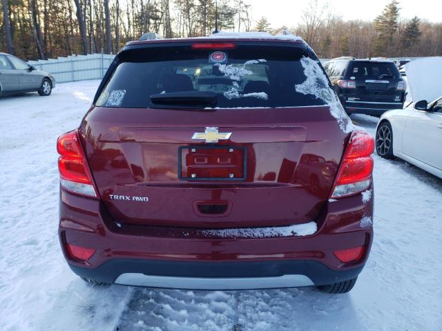 KL7CJPSM9NB556478 - 2022 CHEVROLET TRAX 1LT BURGUNDY photo 6