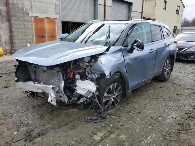 5TDGZRBH2MS131252 - 2021 TOYOTA HIGHLANDER XLE BLUE photo 1