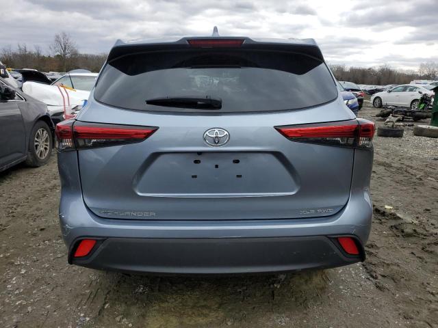5TDGZRBH2MS131252 - 2021 TOYOTA HIGHLANDER XLE BLUE photo 6