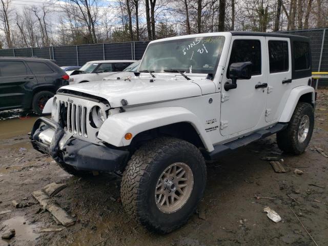 1C4BJWEG6GL292101 - 2016 JEEP WRANGLER U SAHARA WHITE photo 1