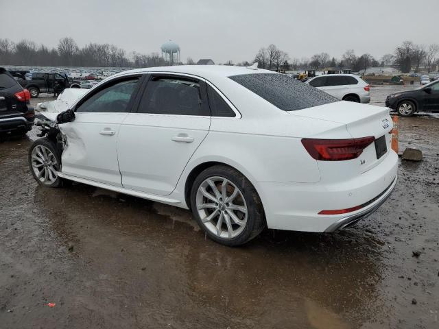 WAUENAF45KN008315 - 2019 AUDI A4 PREMIUM PLUS WHITE photo 2