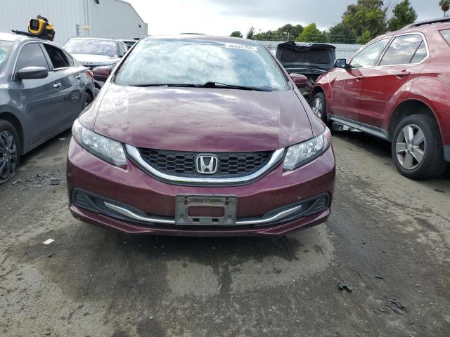 19XFB2F50EE247987 - 2014 HONDA CIVIC LX BURGUNDY photo 5