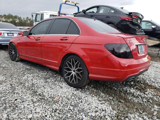 WDDGF8AB7ER311512 - 2014 MERCEDES-BENZ C 300 4MATIC RED photo 2