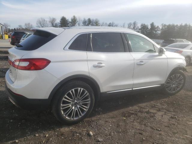 2LMPJ8LR7HBL16381 - 2017 LINCOLN MKX RESERVE WHITE photo 3