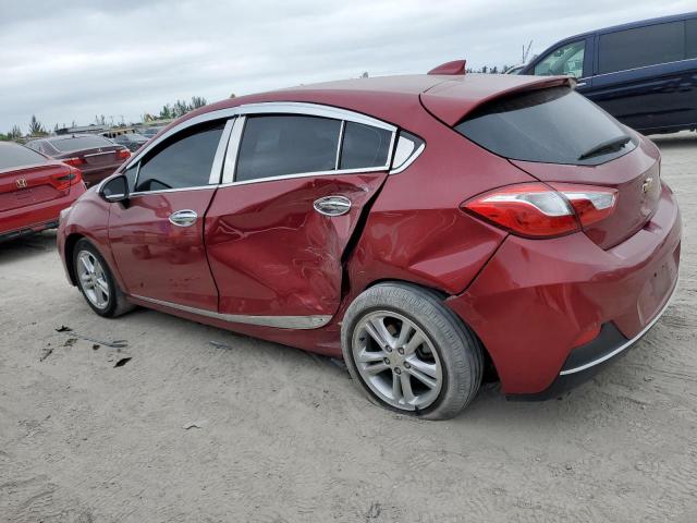 3G1BE6SM7JS536105 - 2018 CHEVROLET CRUZE LT მუქწითელი ფოტო 2