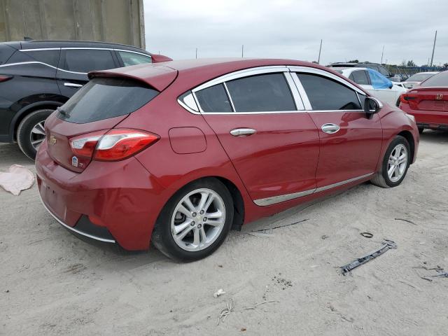 3G1BE6SM7JS536105 - 2018 CHEVROLET CRUZE LT მუქწითელი ფოტო 3