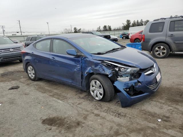 5NPDH4AE8GH781066 - 2016 HYUNDAI ELANTRA SE BLUE photo 4