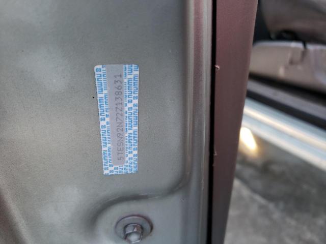 5TESN92N72Z138631 - 2002 TOYOTA TACOMA XTRACAB PRERUNNER ვერცხლისფერი ფოტო 12