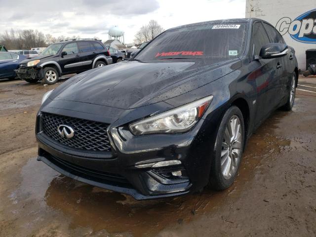 JN1EV7AR8JM610223 - 2018 INFINITI Q50 LUXE BLACK photo 1