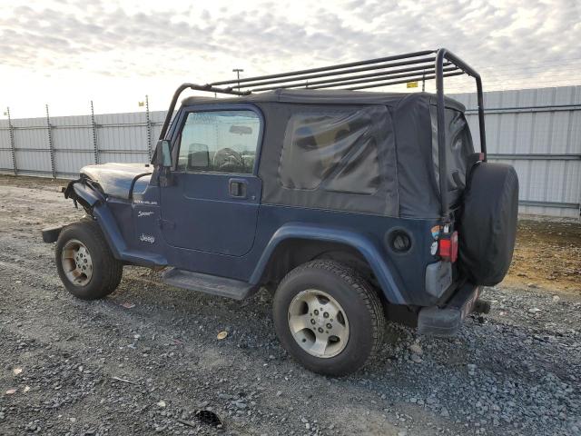 1J4FA49S02P759884 - 2002 JEEP WRANGLER / SPORT BLUE photo 2