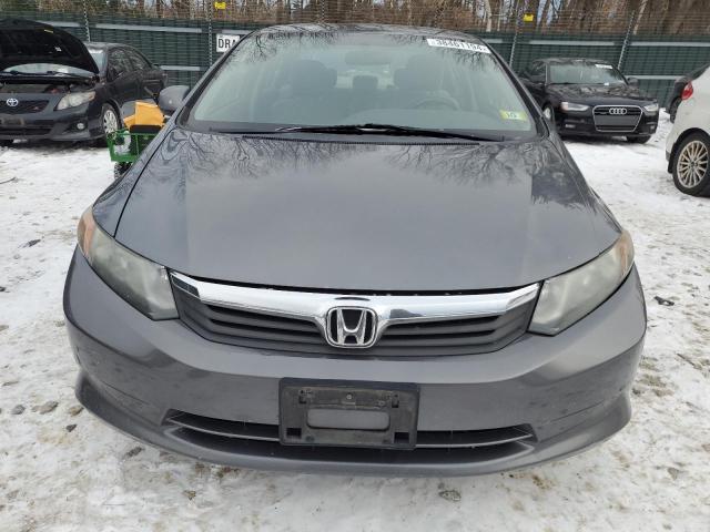 19XFB2F56CE374658 - 2012 HONDA CIVIC LX GRAY photo 5