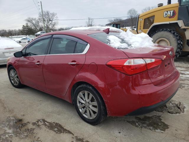 KNAFX4A81F5373204 - 2015 KIA FORTE EX RED photo 2