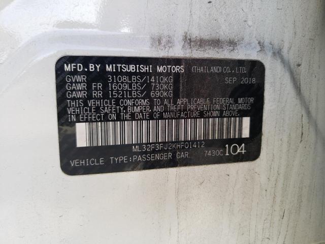ML32F3FJ2KHF01412 - 2019 MITSUBISHI MIRAGE G4 ES Ağ foto 12