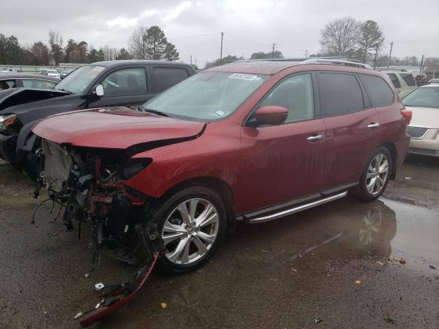 5N1DR2MN0KC584194 - 2019 NISSAN PATHFINDER S 红色 照片 1
