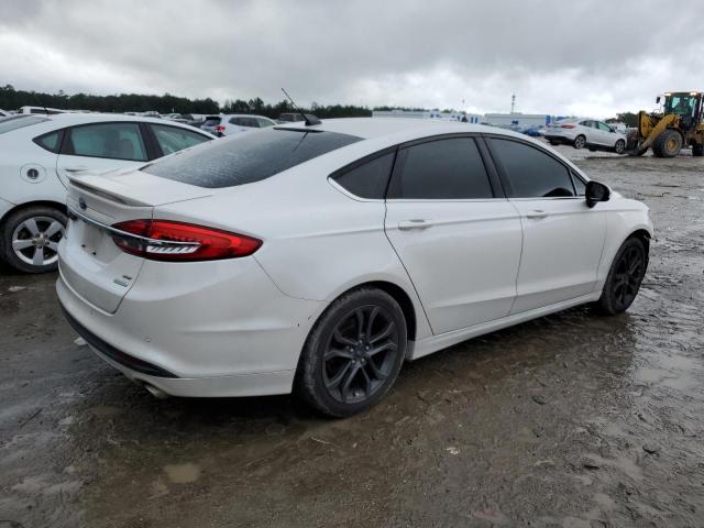 3FA6P0HD2JR251378 - 2018 FORD FUSION SE WHITE photo 3