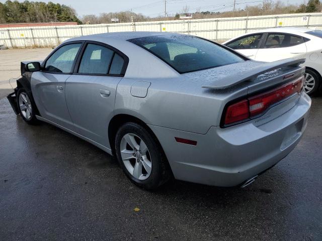 2C3CDXBG9CH286780 - 2012 DODGE CHARGER SE SILVER photo 2