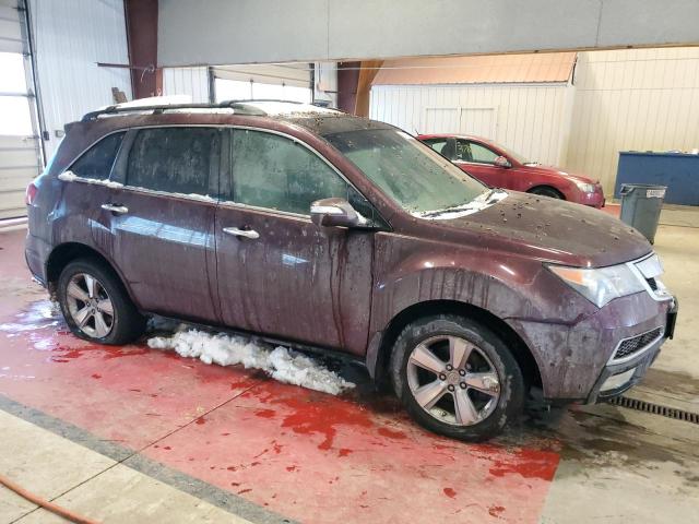 2HNYD2H2XCH529104 - 2012 ACURA MDX BURGUNDY photo 4