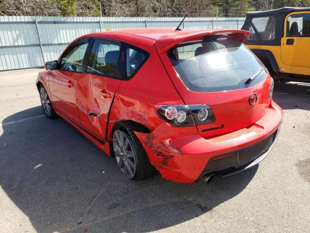 JM1BK34M981818365 - 2008 MAZDA SPEED 3 RED photo 3