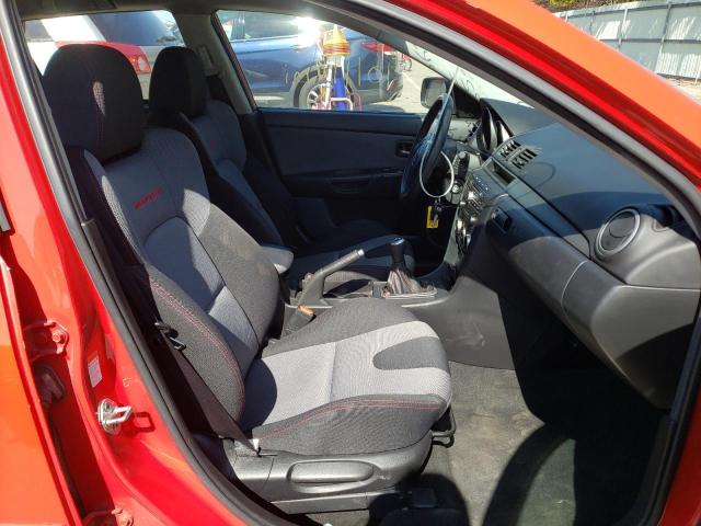 JM1BK34M981818365 - 2008 MAZDA SPEED 3 RED photo 5