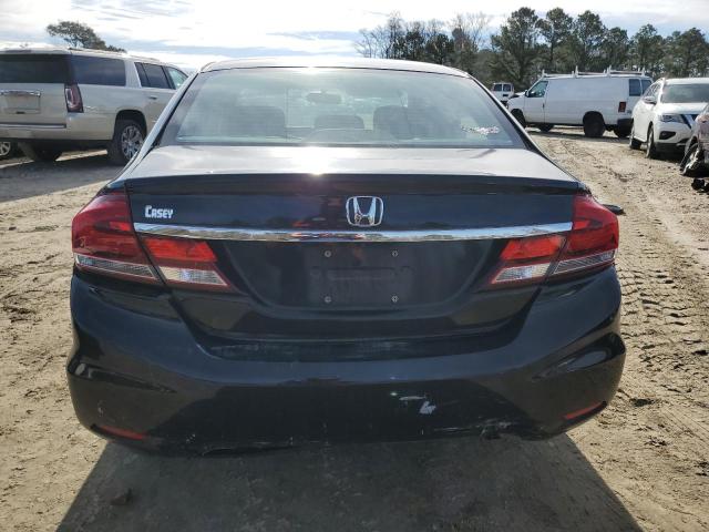 2HGFB2F57EH502284 - 2014 HONDA CIVIC LX BLACK photo 6