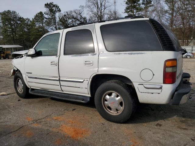 1GKEC13T51J138609 - 2001 GMC YUKON WHITE photo 2