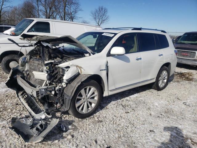 JTEDC3EH6D2013205 - 2013 TOYOTA HIGHLANDER HYBRID LIMITED WHITE photo 1