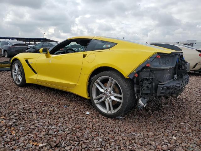 1G1YH2D7XH5102363 - 2017 CHEVROLET CORVETTE STINGRAY Z51 1LT YELLOW photo 2