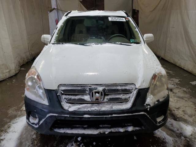 JHLRD78826C044591 - 2006 HONDA CR-V EX WHITE photo 5